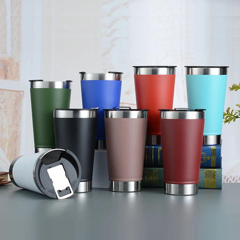 Drop Copo Térmico 473ml Com Tampa E Abridor Inox