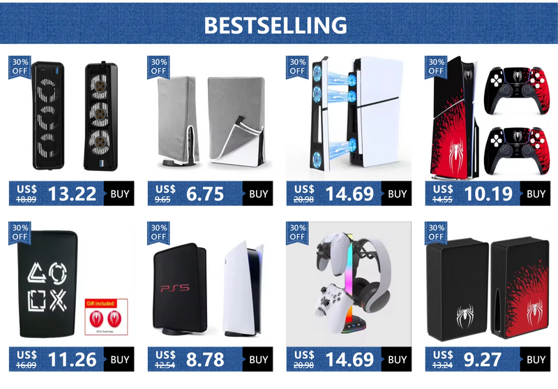 Capas de vinil para console Playstation 5 Slim, conjunto de adesivos de super-heróis para controle PS5 Disc Edition