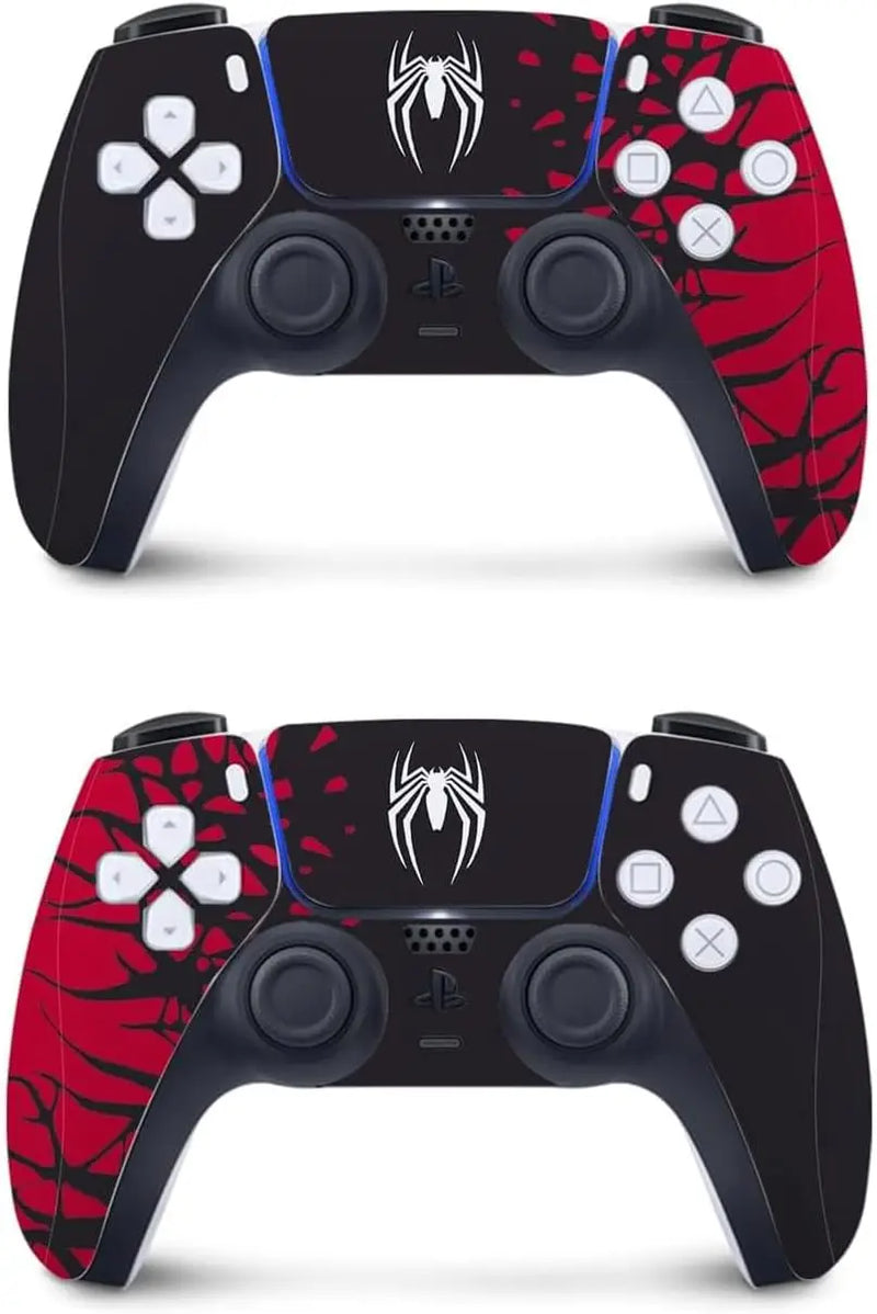 Capas de vinil para console Playstation 5 Slim, conjunto de adesivos de super-heróis para controle PS5 Disc Edition
