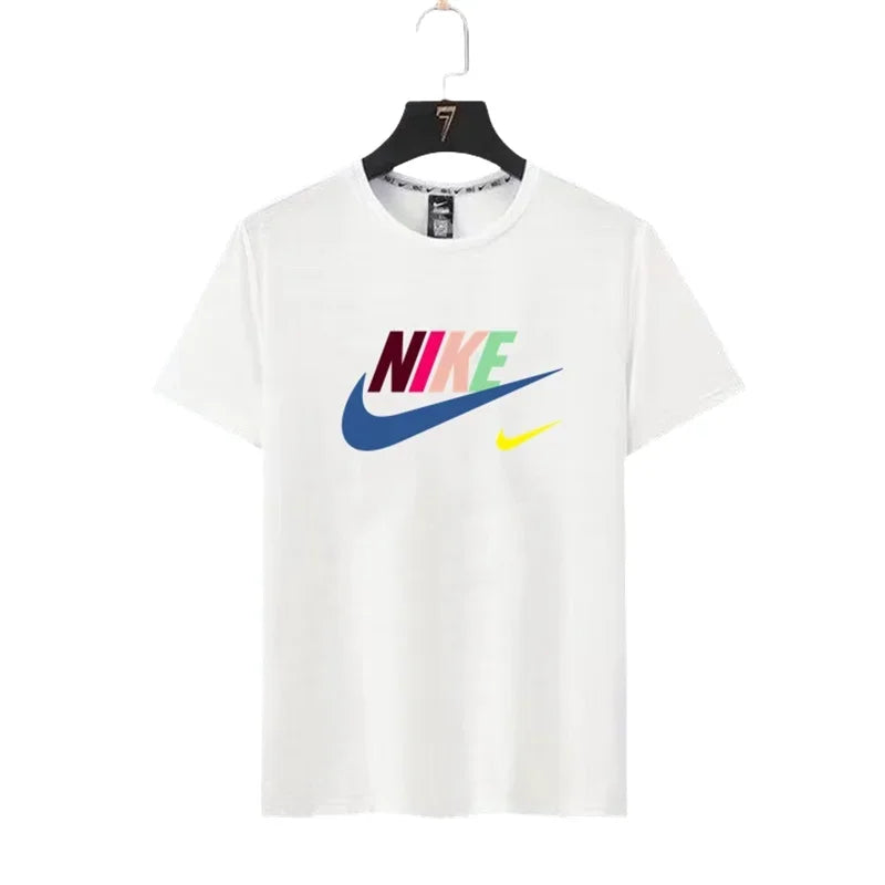 Nike 2025 Preto Moda Homens Casual Camiseta Primavera Verão