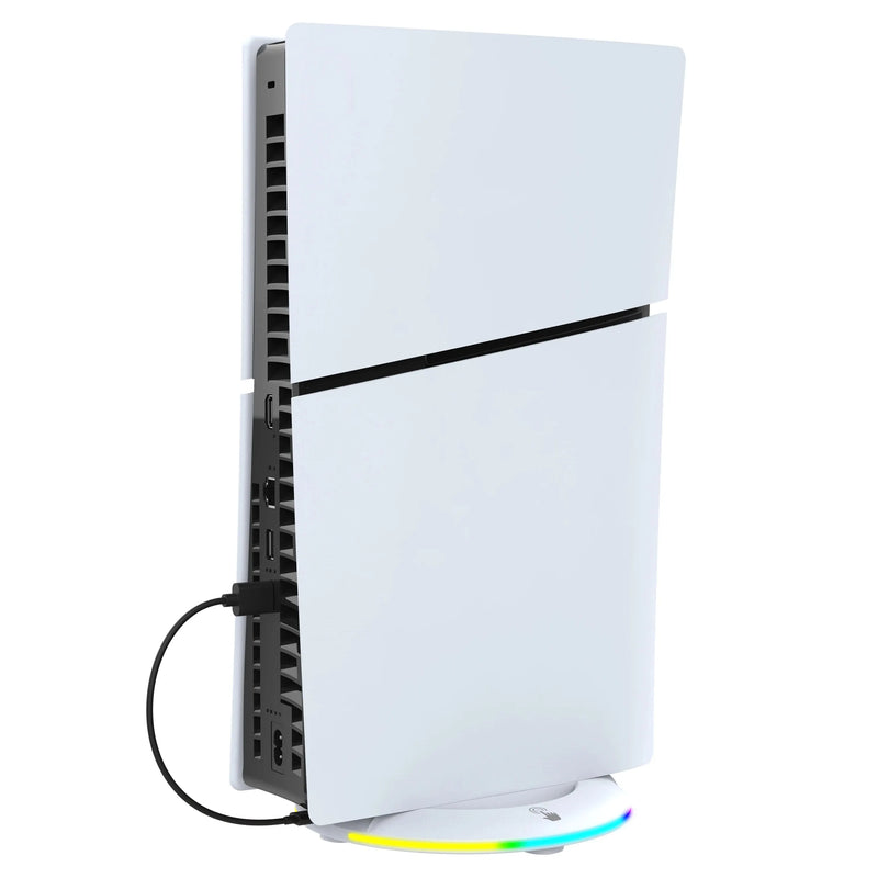 Suporte vertical IPEGA para console PS5 Slim com disco e digital e 14 modos de iluminação