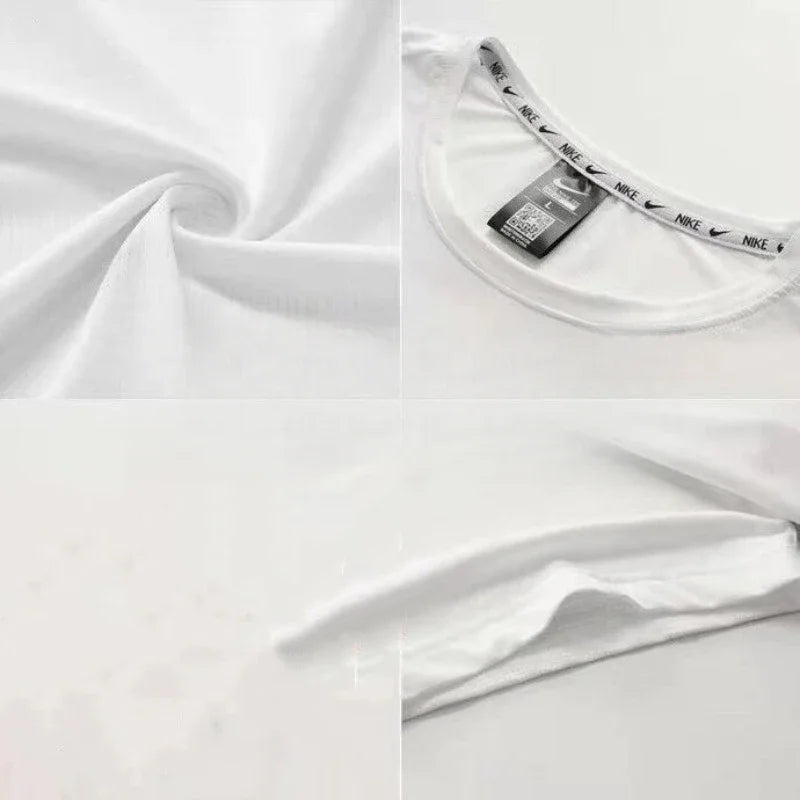 Nike 2025 Preto Moda Homens Casual Camiseta Primavera Verão