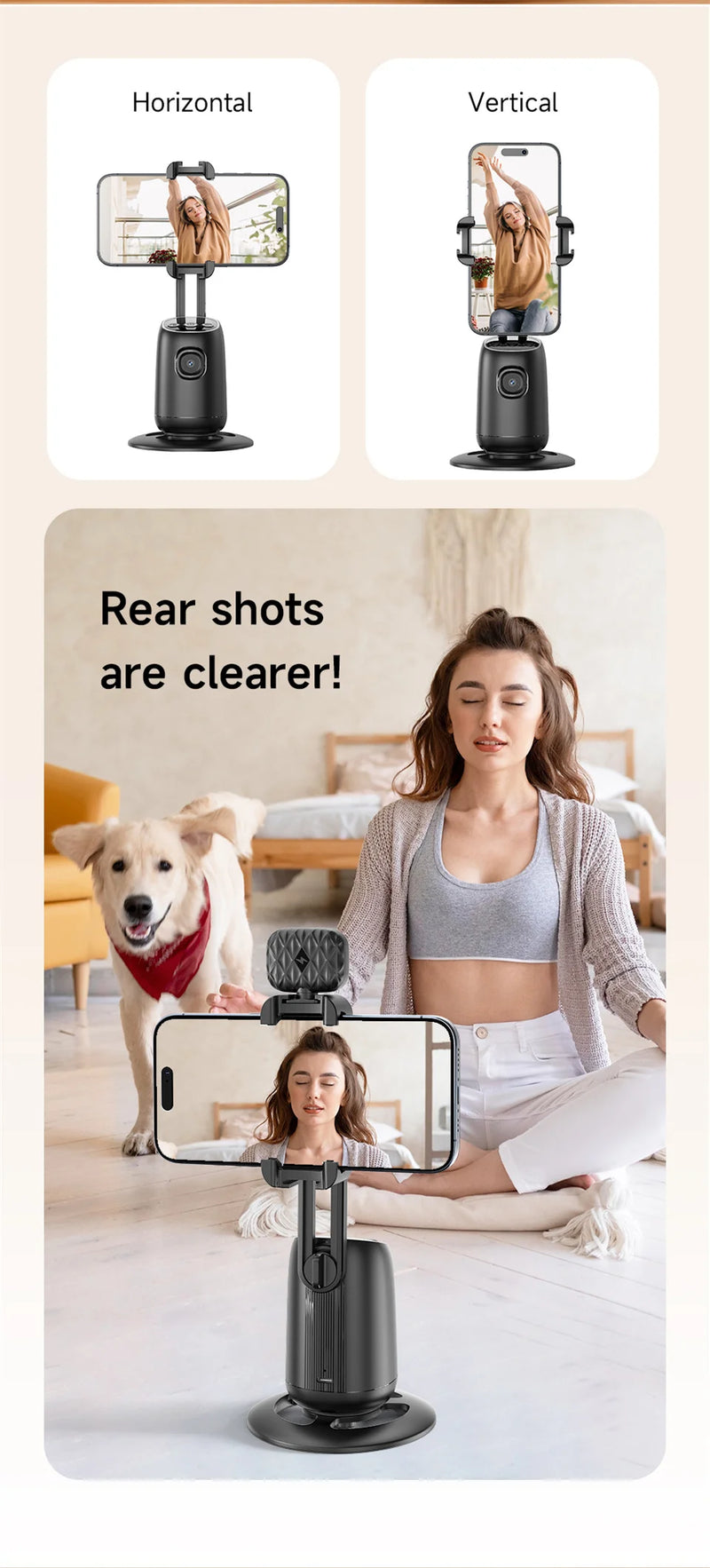 estabilizador cardan para o telefone móvel 360