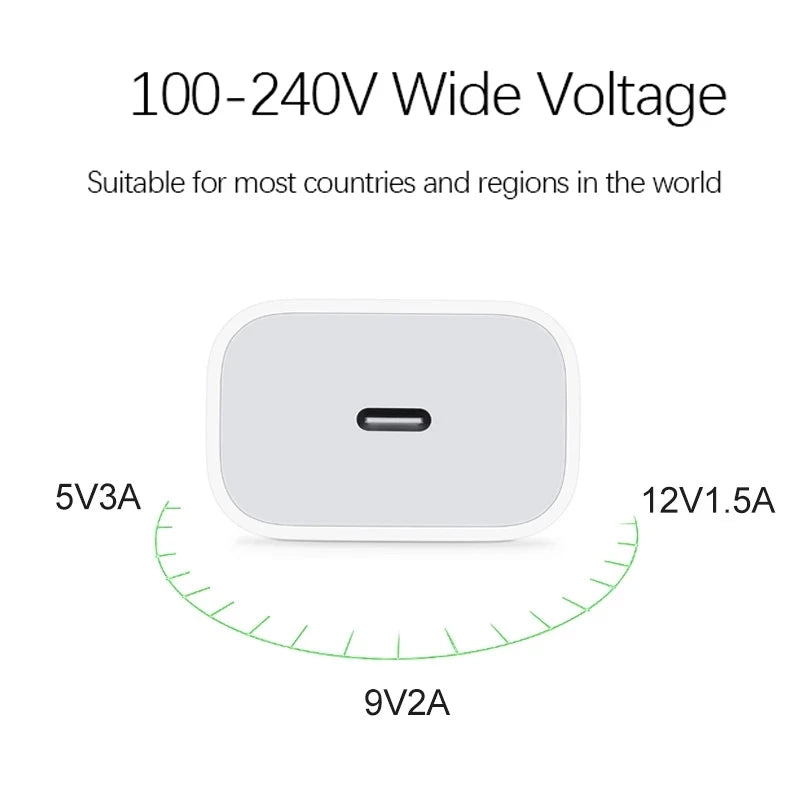 Carregador Apple -USB-C 20w Original para iphone 16 15 14 13 12 pro max
