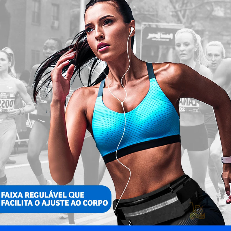 Cintura preta esportes peito suporte de telefone garrafa ferramentas para correr preto