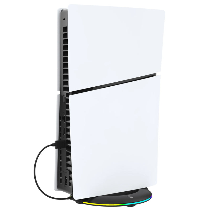 Suporte vertical IPEGA para console PS5 Slim com disco e digital e 14 modos de iluminação